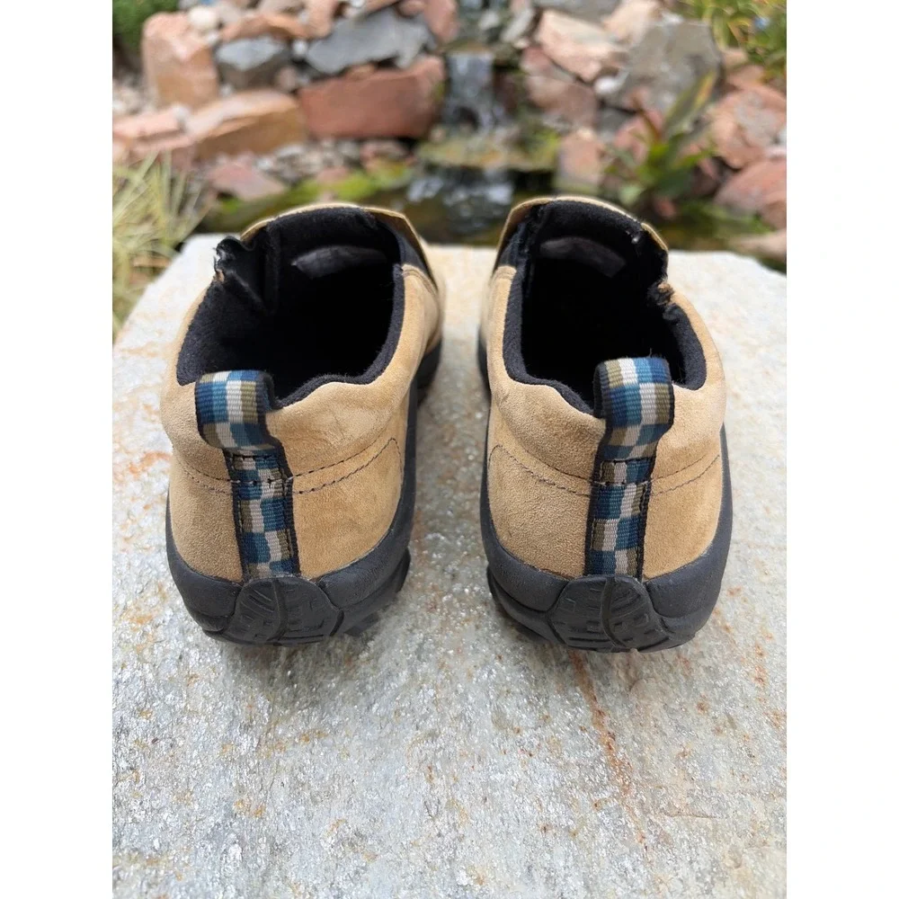 Merrell Jungle Moc Paydirt Womens 9 Tan Suede Slip On Hiking Shoes 63828
